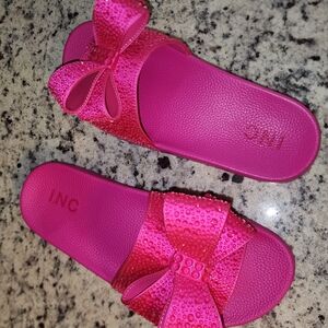 INC International Concepts Pink Slide Sandals